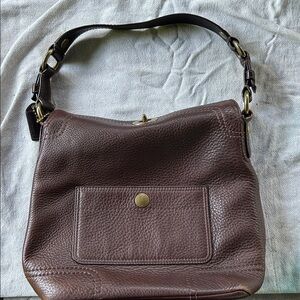 COACH BROWN LEATHER PENELOPE SHOULDER BAG